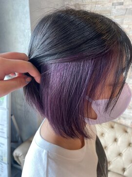 ヘアーリゾートガーデン 南柏店(Hair Resort Garden) ボブ×イヤリングカラー