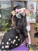 卒業式ヘアセット＆ポイントメイク＆着付け