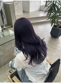 パープルカラー10代20代ブリーチカラー