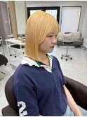 【sakina指名】ブロンドヘア/ブリーチカラー/ハイトーン/ボブ
