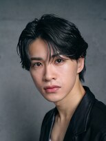 銀座ニュアンスパーマミディアムセンターパートツイストパーマ