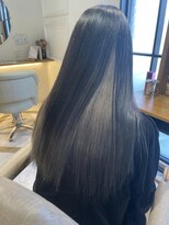 ラビスモア(Lovis moa)&nbsp;縮毛矯正/くびれヘア/ハイライトカラー/アプリコットオレンジ