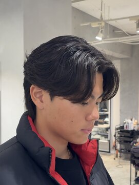 綿貫航太◎ニュアンスパーマ/センターパート/フェザーパーマ