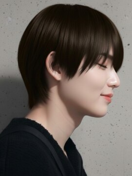 トゥルートラスト オムオム 甲府和戸(True Trust HOMME HOMME) メンズ おしゃれな大人のシースルーマッシュ×ココアブラウン