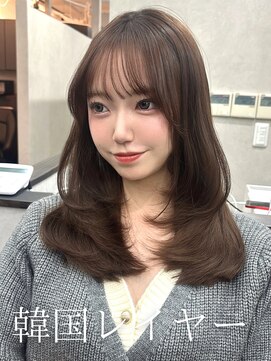 エース 梅田(ace) レイヤーカット/韓国レイヤー/顔周りカット/顔周りレイヤー