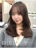 レイヤーカット/韓国レイヤー/顔周りカット/顔周りレイヤー