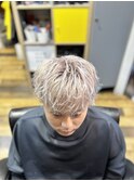 ホワイトベージュ/浦安/メンズハイライト/メンズハイトーン
