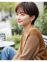 フレイムス ヘアアンドリラックス 南越谷店(Frames hair&relax)&nbsp;ベリーショート髪型20代30代40代50代前髪あり前髪無し面長丸顔