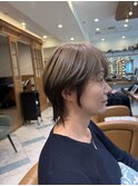大人ガーリー/レイヤーショート/前髪白髪/20代30代40代50代/大宮