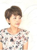 立体感ショートヘアー