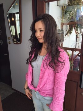 ロテヘアーネイル(rote hair nail) くせ毛風ロングスタイル♪