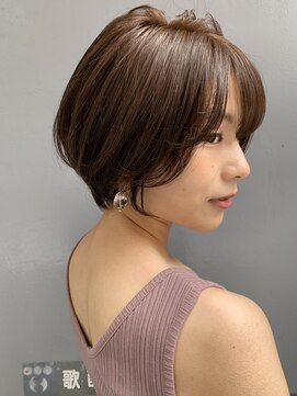 シー バイ ロンド 新宿(Sea by Lond) 【佐藤健太郎】大人かわいい丸みショートボブシースルーバング