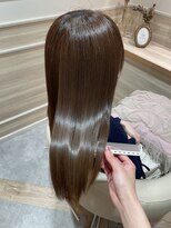 アンド ラ ブランシュ(&.La Blanche)&nbsp;大宮/髪質改善/ヘッドスパ  つやつやオリーブベージュ