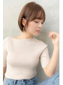 前髪かき上げイメチェンイヤリングカラーラベンダーカラーくびれ