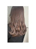 【Zina】ラベンダーグレージュ/艶カラー/20代30代40代