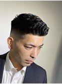 30代男性髪型東京バーバー日本橋スキンフェード濡れパンスタイル