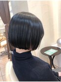 イメチェン20代30代40代首が細く見えるミニボブ