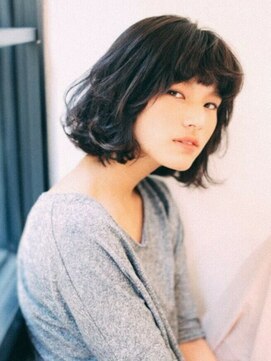 エムスラッシュ たまプラーザ(M.SLASH) ■無造作パーマ重めボブ/耳かけもM.SLASHたまプラーザ53-8★