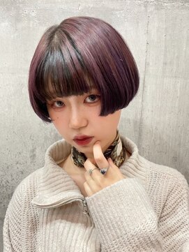 オーキッドバイヘアー(OrchiD.byhair) デザインショート/ラベンダー/刈り上げ/ツーセクション