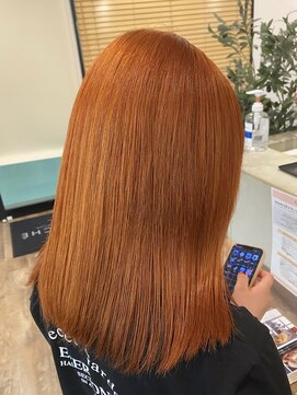 ブランシェ JR勝川駅前店 アプリコットオレンジカラー/ブリーチあり《reiji》