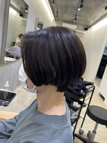 ベイル 登戸(Baill)&nbsp;大人可愛い20代30代40代黒髪前下がりショートボブ丸みショート