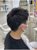 メンズ/短髪束感ショート/ツーブロックマッシュ