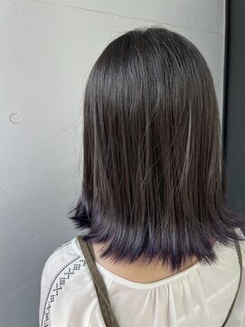 シュリット(schritt) 裾カラー×パープルカラー 渋谷ブリーチ1回 SERA