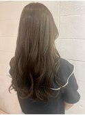 大人かわいいナチュラル黒髪暗髪ゆるふわロング