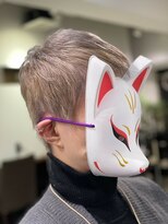 コマ(coma) 【中野coma】シャギーショート_こなれミディホワイトグレージュ