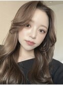 【韓国ヘア】顔周り　レイヤーカット　ブリーチなし　前髪　西田