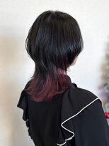 ヴィーダ(vida)&nbsp;【vida まりな】ウルフ　インナーカラー　黒×ピンク