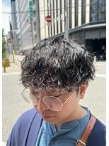 ノイセル 西本町(Noisyle)&nbsp;ツーブロショートマッシュ×ナチュラル波巻きスパイラルパーマ