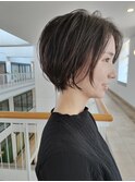 前髪長めショート/ショートカット/ショートヘア/20代/30代/40代