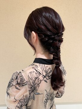 オリーブスバイネオリーブ(Olive's by neolive) ボブルフ_ネビージュ_小顔_ワンレン_黒髪_白髪ぼかし_前髪