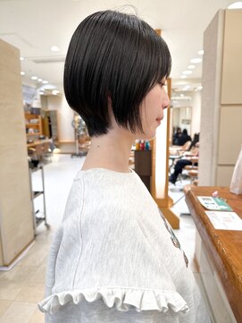モリオ フロム ロンドン サッポロファクトリー店(morio FROM LONDON) 【morio札幌】札幌ショート　大人かわいい黒髪ショートボブ