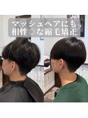 20代30代ナチュラルさらさらショート爽やかツーブロックマッシュ
