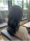 カラー＆コテ巻き風パーマでくせ毛のお客様を大変身！！【貴也】