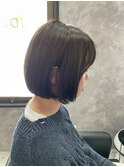 ボブ×グレージュ【中野美容室/阿佐ヶ谷/高円寺/艶カラー】
