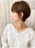 黒髪/ボブルフ/ネビージュ/韓国/ワンレン/仙台/髪質改善/前髪