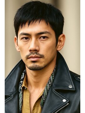 にもう サーフカール&ブルーブラック　フェザーパーマ サーフMH84