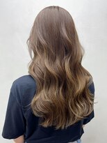 アイティーバイアルバム 八王子店(IT by ALBUM)&nbsp;ロンググレージュ暗めカラー韓国ヘア顔周りレイヤー_ba479622