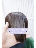 ブリーチ無しアッシュブラウン