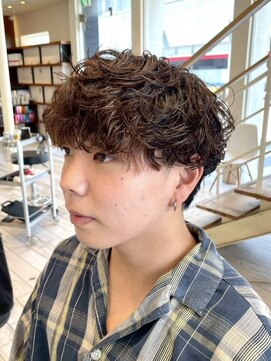 クラップス 横須賀中央店(CLAPS) 横須賀シャドウパーマツイストスパイラルパーマセンターパート