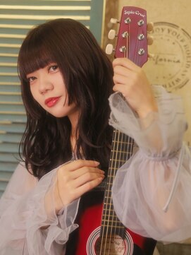 ベレッタ 枚方店(veretta.) 透明感ピンクブラウン/ロングパーマ/ゆるふわ/ハッシュカット風