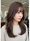 レイヤーカット/韓国レイヤー/前髪/顔周りカット/髪質改善