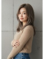 フルショウ 苦楽園店(FURUSHO)&nbsp;抜きっぱなしブロンド/ミディアムレイヤーカット/くびれカット