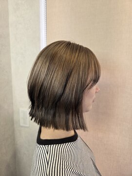 イリエヘア 川口(irier hair) くびれボブエンドカラー【薬師神】