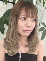 ベルヘアーデザイン 堺東(Belle hair Design) イメチェン顔周りレイヤーカット韓国風バタフライレイヤー堺東