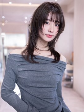 ハバナ 新宿(HAVANA) ミディアムレイヤーカットx大人ガーリー前髪顔周りレイヤー