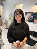 ローレンジウ(LOREN JU)&nbsp;着物ヘア/ダークアッシュ/ミディアムレイヤーカット/名古屋名駅